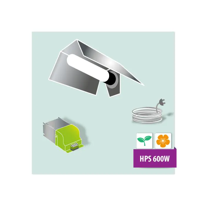 Kit illuminazione Lampada HPS Sylvania Grolux 600W