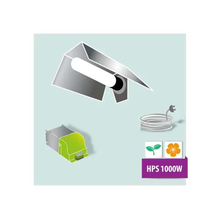 Kit Luce Lampada HPS AGRO 1000W