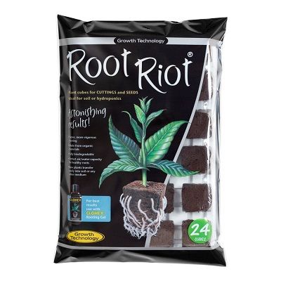 Root Riot Vassoio 24 pz Cubetti per Radicamento Cloni