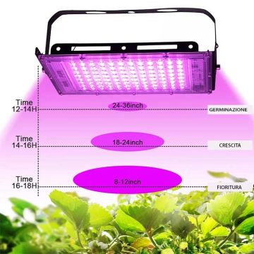 Railee Lampada per Piante da Interno 120 LEDs Luce di Coltivazione a  Spettro Completo Lampada da Coltivazione con Treppiede Grow Light per  Semina