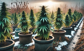 Coltivare piante di cannabis in inverno